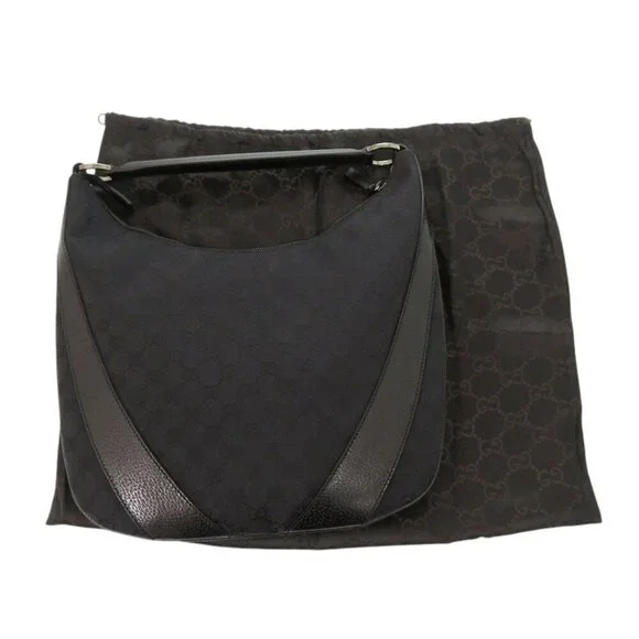 GUCCI Black Leather Shoulder Bag - Picture 3 of 9